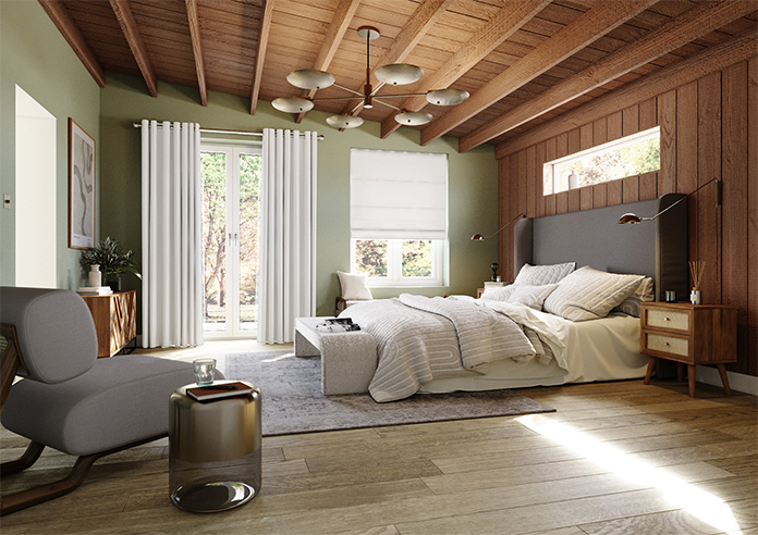 Hampshire (Blackout) Eyelet, Platinum - Ready Made Curtains - Image 8